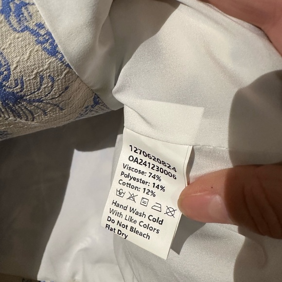 Commense Blue Floral Vest and Skirt Set NWT - Picture 6 of 7